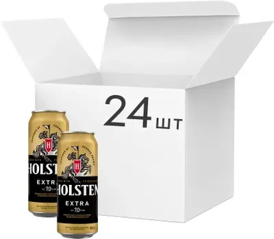 Пиво Holsten Extra світле в залізній банці, 480мл