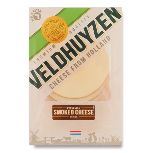 Сир плавлений Veldhuyzen Kaasn копчений, 45%, слайси