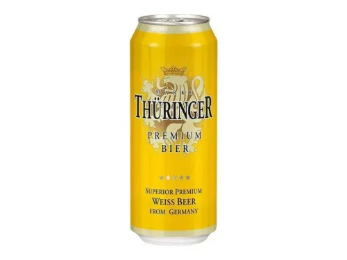 Пиво Thuringer Wheat Beer пшеничне нефільтроване ж/б 0,5л