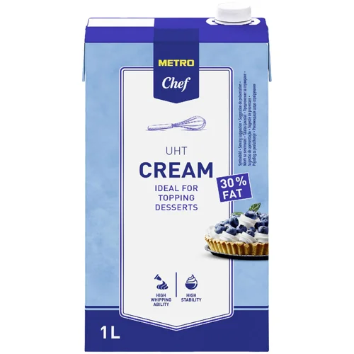 Вершки Metro Chef ультрапастеризовані 30% 1л