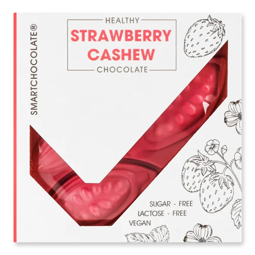 Шоколад Без Цукру Strawberry І Кеш'ю, В/ґ, К/У 75г