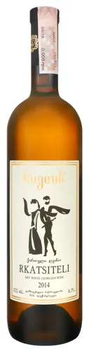 Вино 0.75л 12% біле сухе Ркацителі Bugeuli пл
