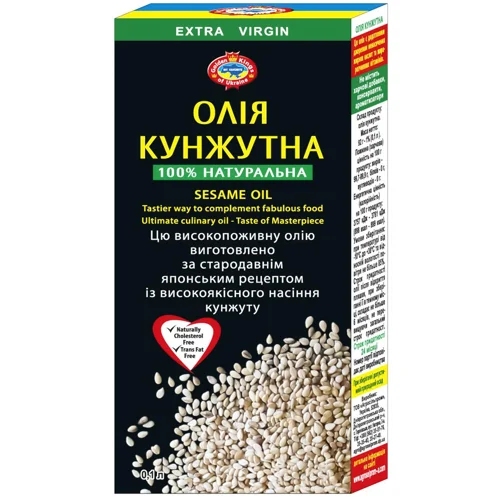 Олія кунжутна Golden Kings of Ukraine першого холодного віджиму нерафінована 100мл