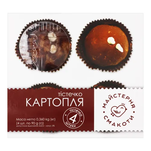 Тістечко Картопля Теремно к/у 4х0.09кг