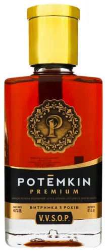 Коньяк 0.5л 40% 5 зірок Premium Potemkin
