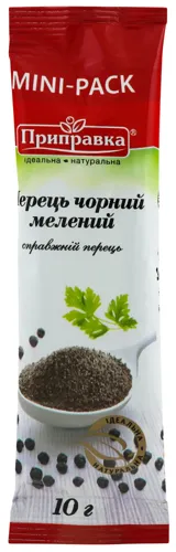 Перець чорний мелений Приправка м/у 10г