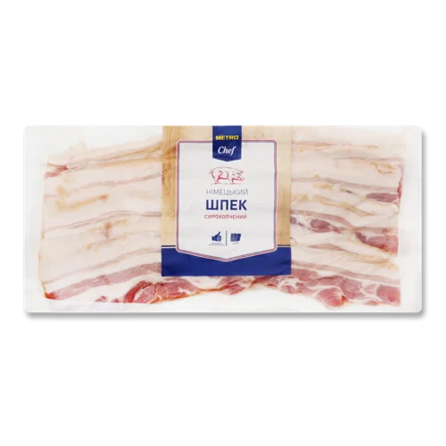 Шпек Сиров'ялений Німецький Metro Chef, в/у, 450г