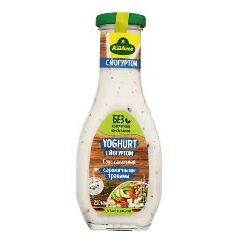 Соус салатний з йогуртом з ароматними травами Kuhne 250мл