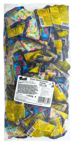 Trolli Цукерки жувальні Saurs Glühwürmchen (Кислі Світлячки) 1000г