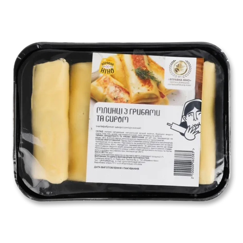 Млинці Швидкозаморожені З Грибами Та Сиром, в/ґ, 415г