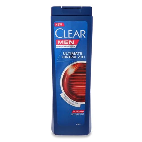 Шампунь Проти Лупи Чоловічий 2в1 Ultimate Control Clear, 400мл