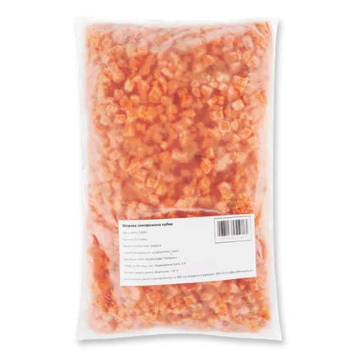 Морква Заморожена Кубиками, В/ґ, 1кг
