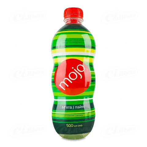 Напій соковмісний Mojo М'ята-лайм безалкогольний, газований, 500мл