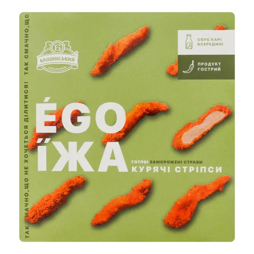 Стріпси курячі з соусом карі Ego Їжа Бащинський к/у 350г