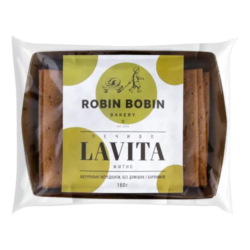 Печиво житнє Lavita Robin Bobin м/у 160г