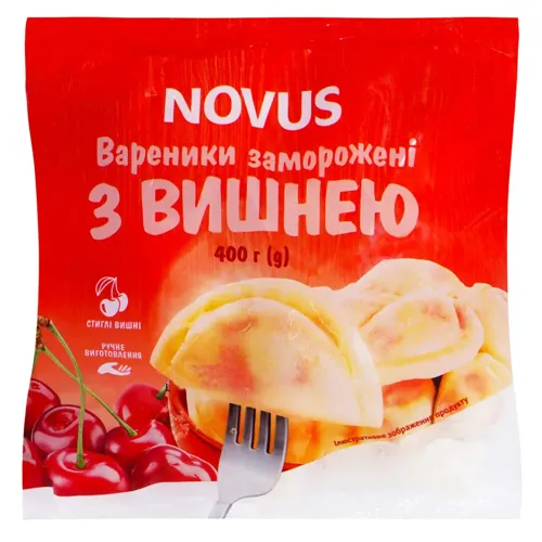 Вареники Novus з вишнею 400г