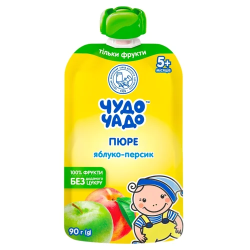 Пюре Чудо-Чадо Яблуко-персик з 5-ти місяців 90г