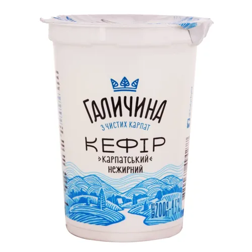 Кефір нежирний 200г Галичина