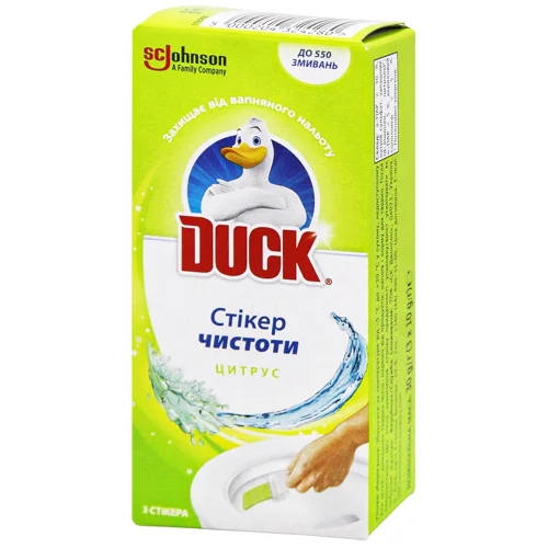 Стікер чистоти для унітазу Duck Цитрус 3шт
