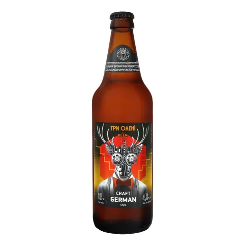 Пиво 0.5л 4.3% пастеризоване Craft German Style Три Олені пл