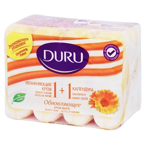 Мило тверде Duru Календула 1+1 4шт*80г