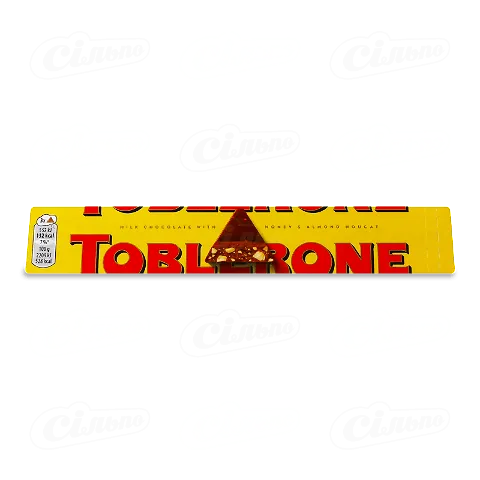 Шоколад молочний Toblerone з нугою з меду й мигдалю, 100г