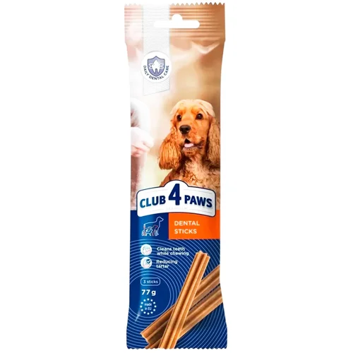 Ласощі для собак Club 4 Paws Dental Sticks палички для середніх порід 77г