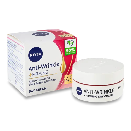 Крем для Обличчя Денний 45+ Anti-Wrinkle+Firming Nivea, 50мл