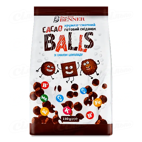 Cніданки готові Dr.Benner Cacao Balls 150г