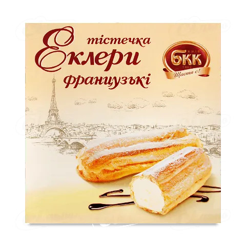Тістечко БКК Еклер французький 3шт 165г