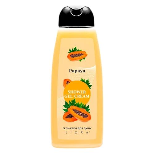Гель-крем для душу Liora Papaya 430мл