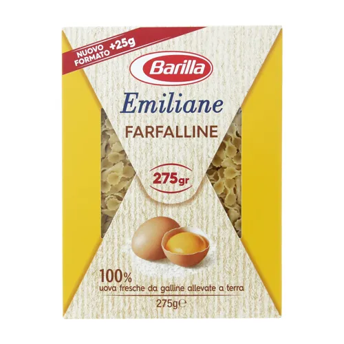 Вироби макаронні з яйцем Emiliane Farfalline Barilla к/у 275г