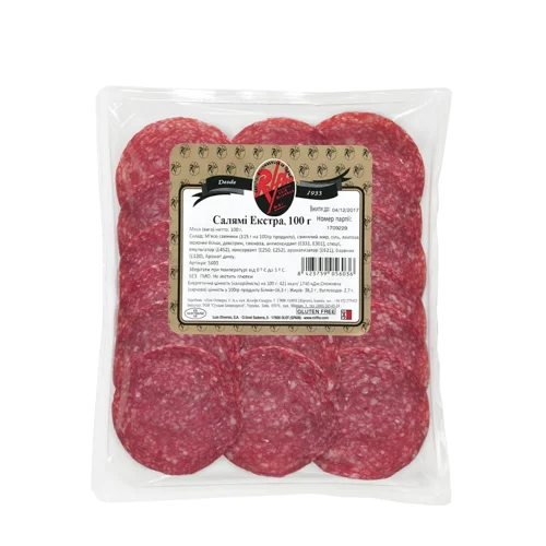 Ковбаса Rolfho Салямі Екстра нарізка 100г