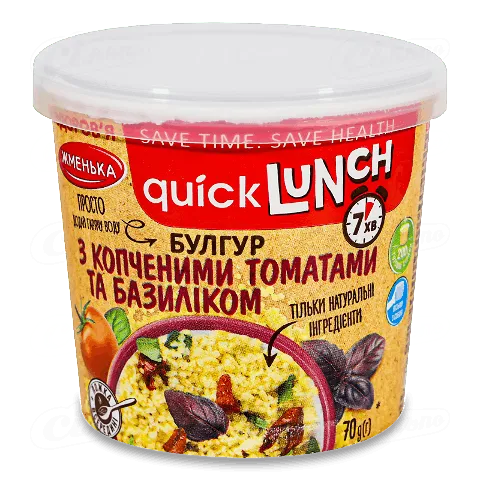 Булгур Жменька з копченими томатами та базиліком 70г