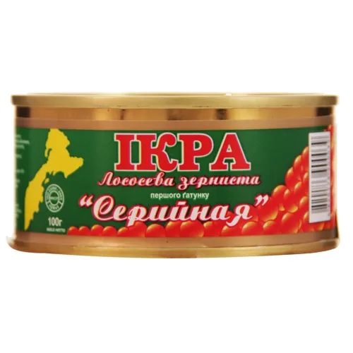 Ікра лососева зерниста Серійна Рибний переробний комплекс з/б 100г