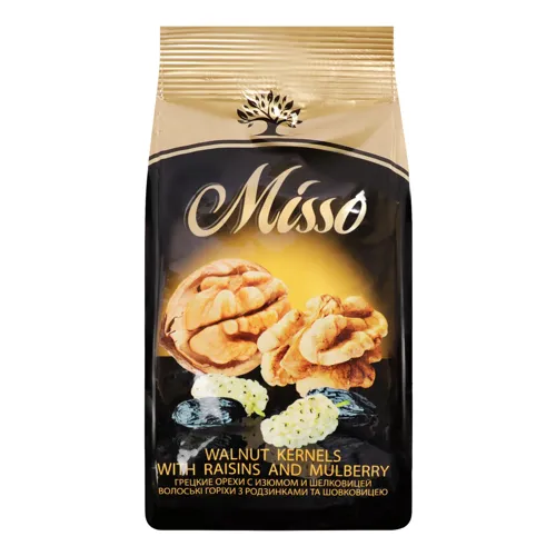 Горіх волоський з родзинками та шовковицею Misso м/у 125г