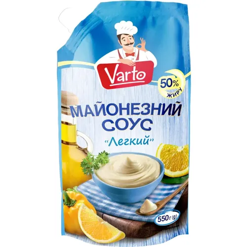 Майонезний соус Varto Легкий 50% 550г