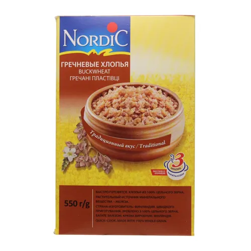 Пластівці гречані Nordic 550г