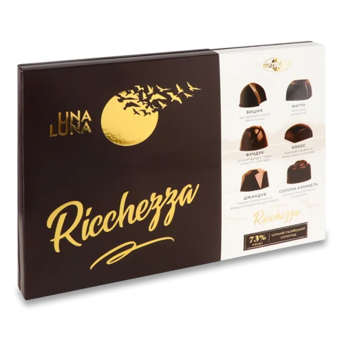 Шоколадні Цукерки З Начинкою Richezza Una Luna, к/у 240г