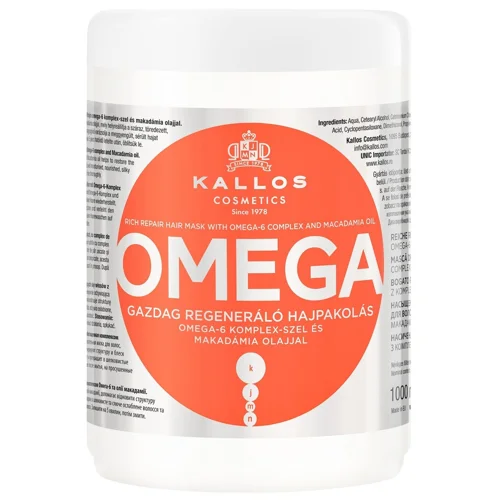 Маска для волосся Kallos KJMN Omega Відновлююча з комплексом Омега-6 1л