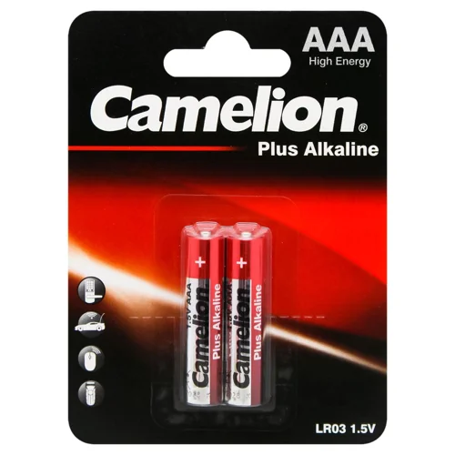 Батарейка Camelion AAA LR036 Plus Alkaline 2шт