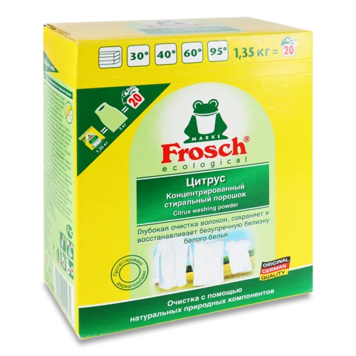 Пральний Порошок із Захистом Від УФ-Променів Frosch, 1350г
