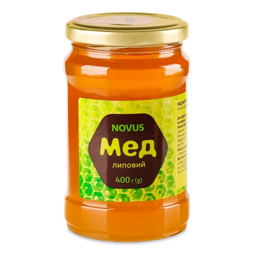 Мед Натуральний Квітковий Липовий Монофлорний, Скляна Банка 400г