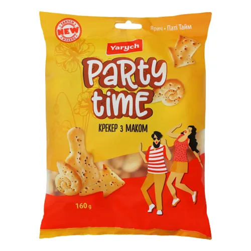 Крекер з маком Party Time Yarych м/у 160г