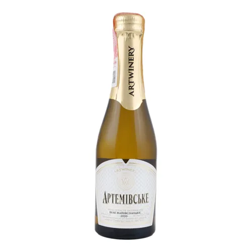Вино ігристе 0.2л 10-13.5% біле напівсолодке витримане Артемівське Artwinery пл