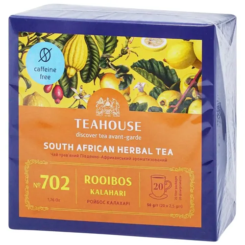 Чай трав'яний Teahouse Ройбос Калахарі 20шт*2,5г