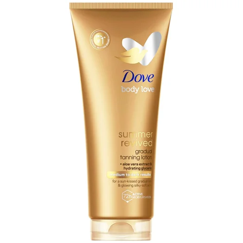 Лосьйон-автозасмага для тіла Dove Summer Revived від середнього до темного 200мл