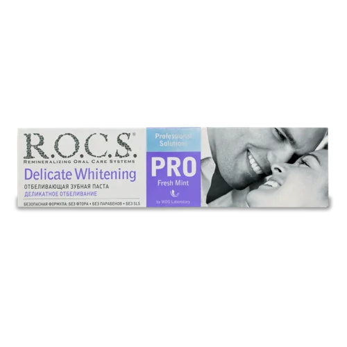 Зубна Паста Fresh Mint Delicate Whitening Pro R.O.C.S., 135г