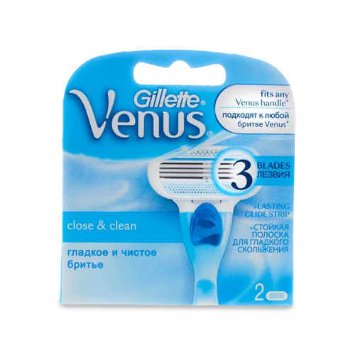 Картридж Змінний Для Станка Жіночий Close&Clean Venus Gillette 2шт