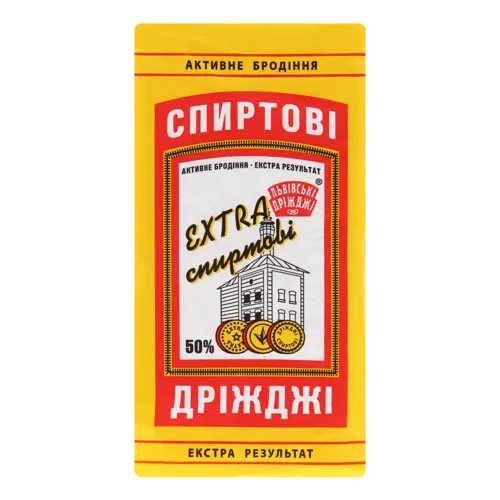 Дріжджі спиртові активні 50% Екстра Львівські дріжджі м/у 0.5кг